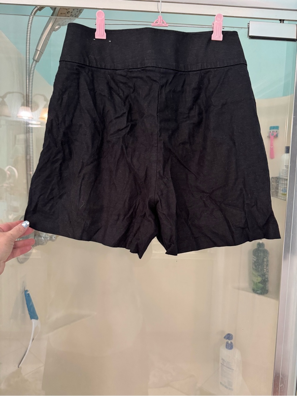 New, Black Tailored Shorts - Picture 5 of 5